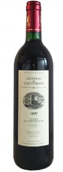 Rouge cote roussillon 1995 – Chateau CANTERANNE Rouge cote roussillon 1995 - Chateau CANTERANNE